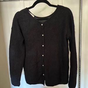 Sezane Black Gaspard sweater cardigan size S